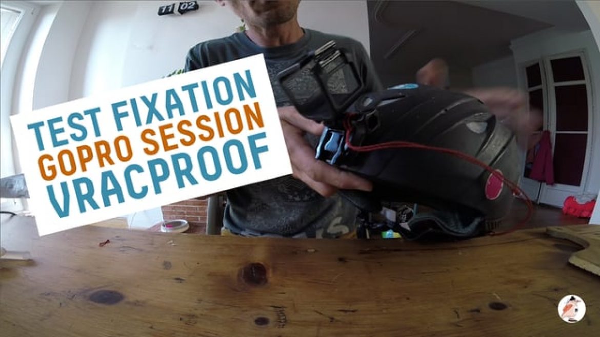 Système de fixation Gopro largable pour casque présenté par Nico