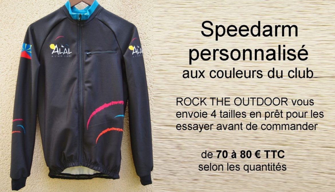 Le speedarm isolant et respirant aux couleurs de votre club