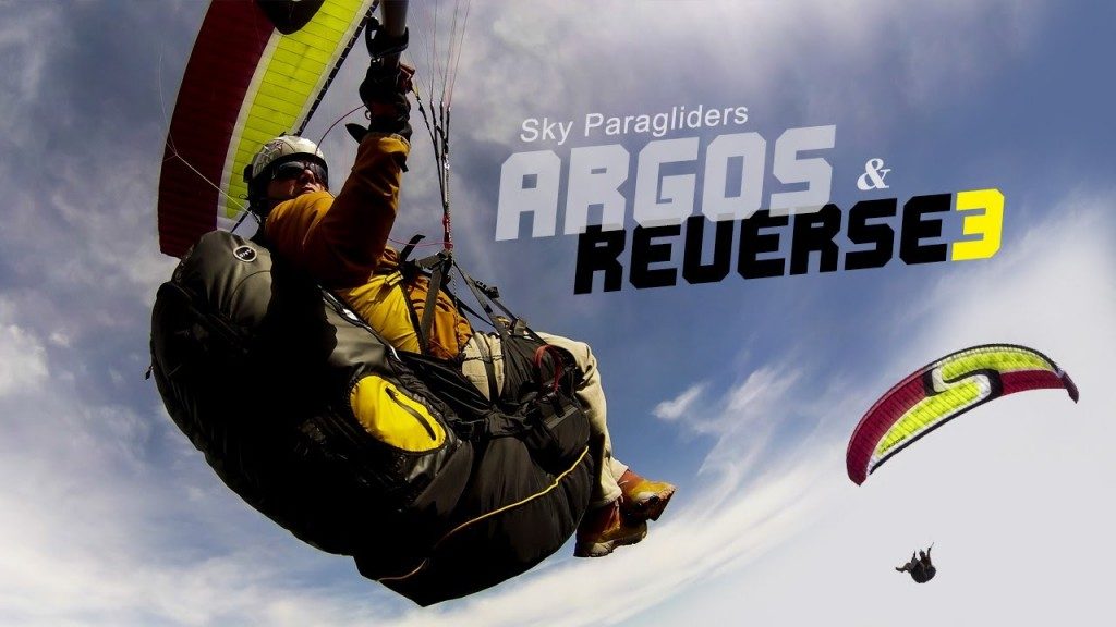 Tests  de l’aile Argos et de la sellette REVERSE 3 de SKY PARAGLIDERS