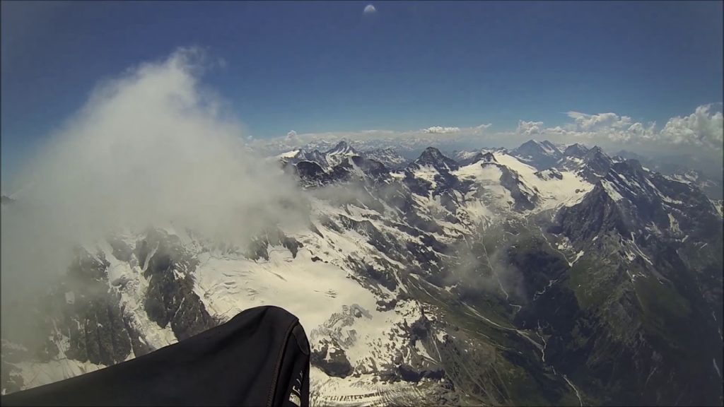 Vol en parapente au sommet du Jungfrau avec François (Suisse)