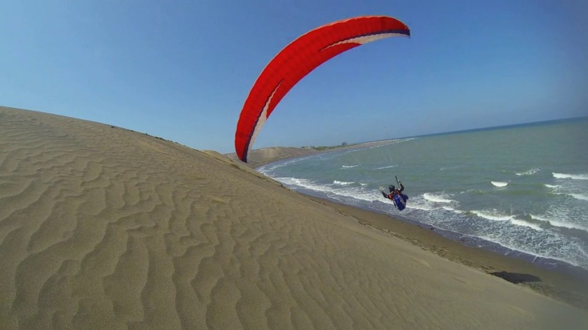 Vol parapente sur les dunes de Chachalacas (Mexique)