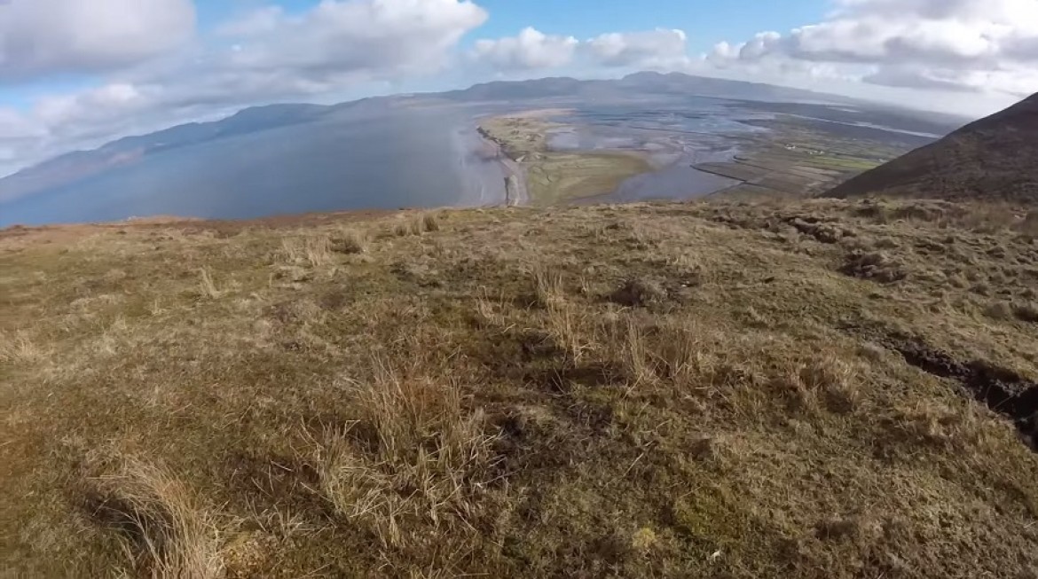 Vol sur le site parapente Rossbeigh (Irlande)