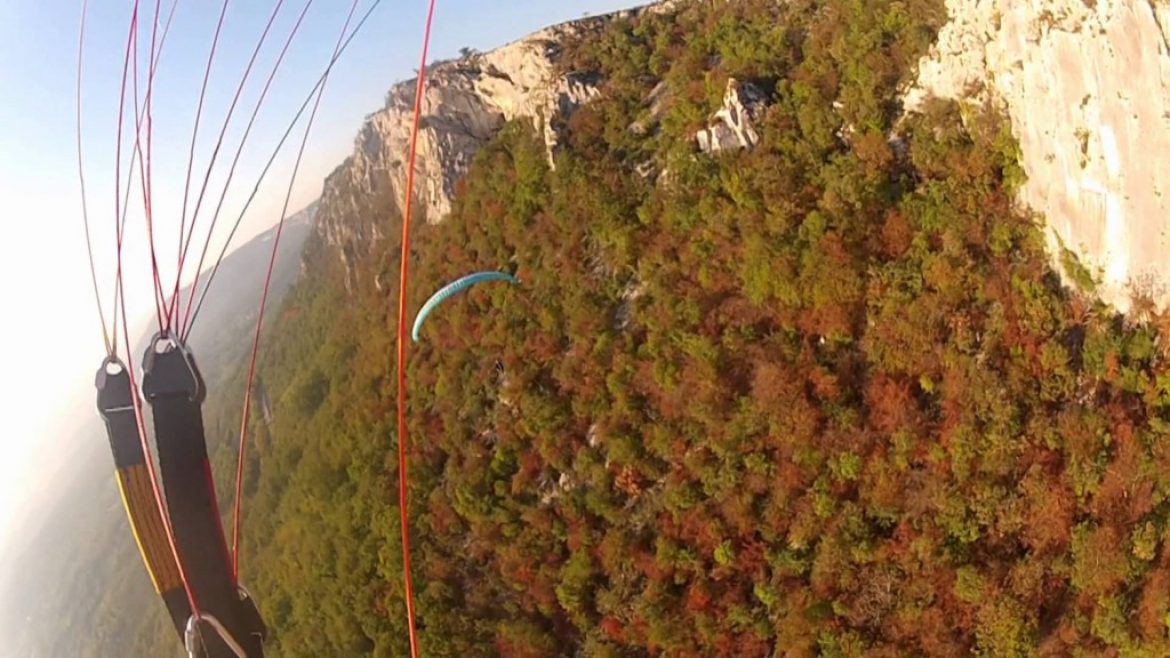 Vol sur le site parapente Buzet (Croatie)