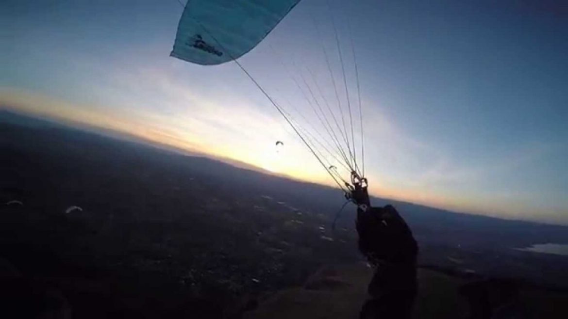 Vol sur le site parapente du Salève (74)