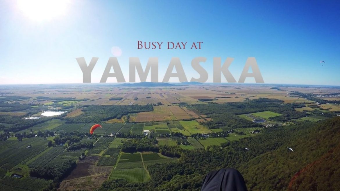 Vol sur le site parapente Mont Yamaska (Québec)