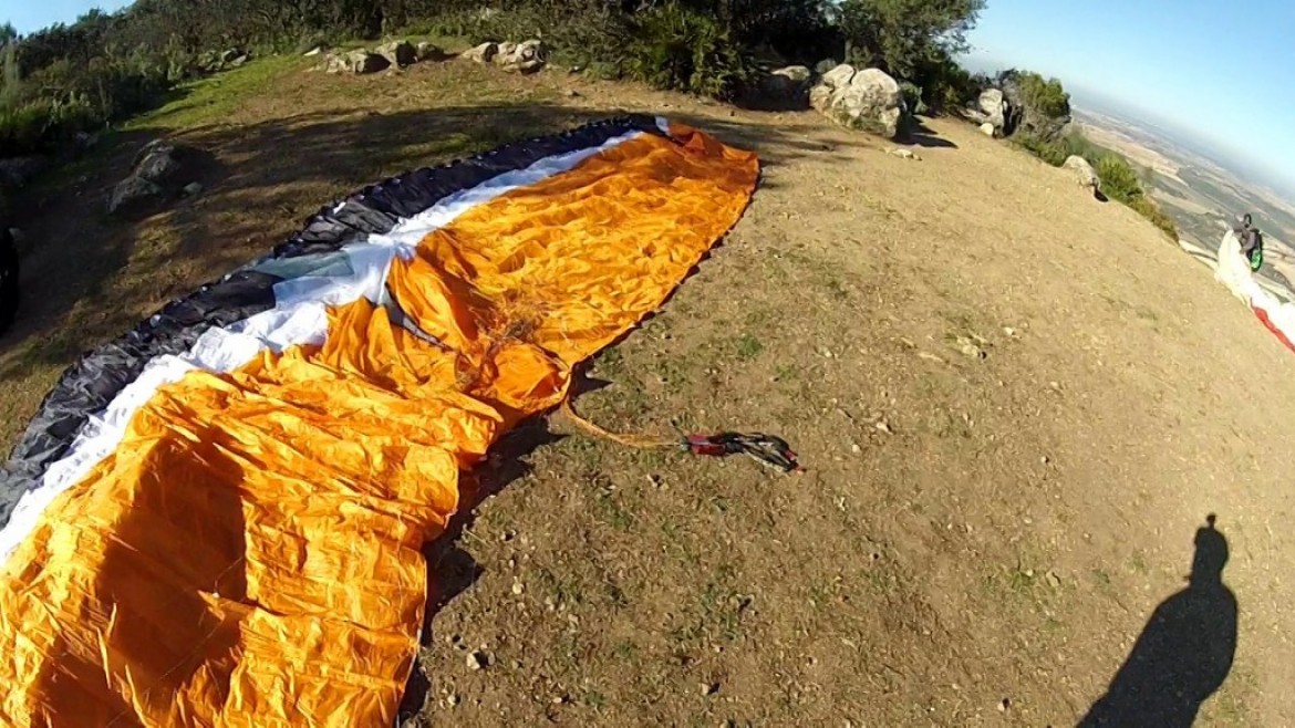 Vol sur le site parapente Montellano en Andalousie
