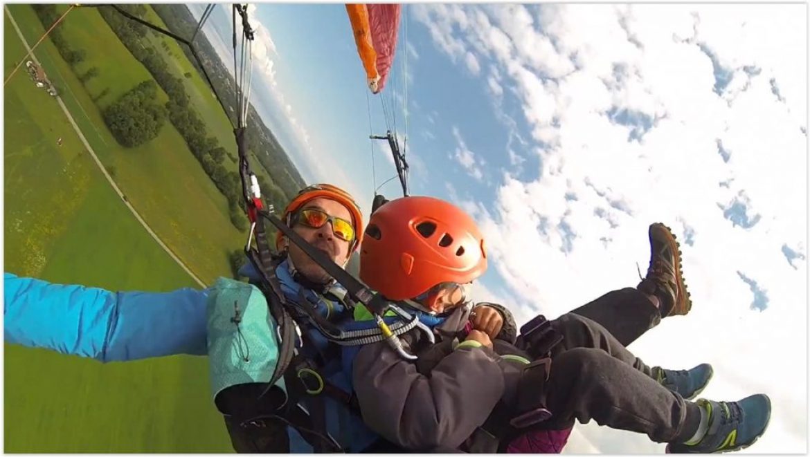 Petit vrac avec Papa en tandem parapente