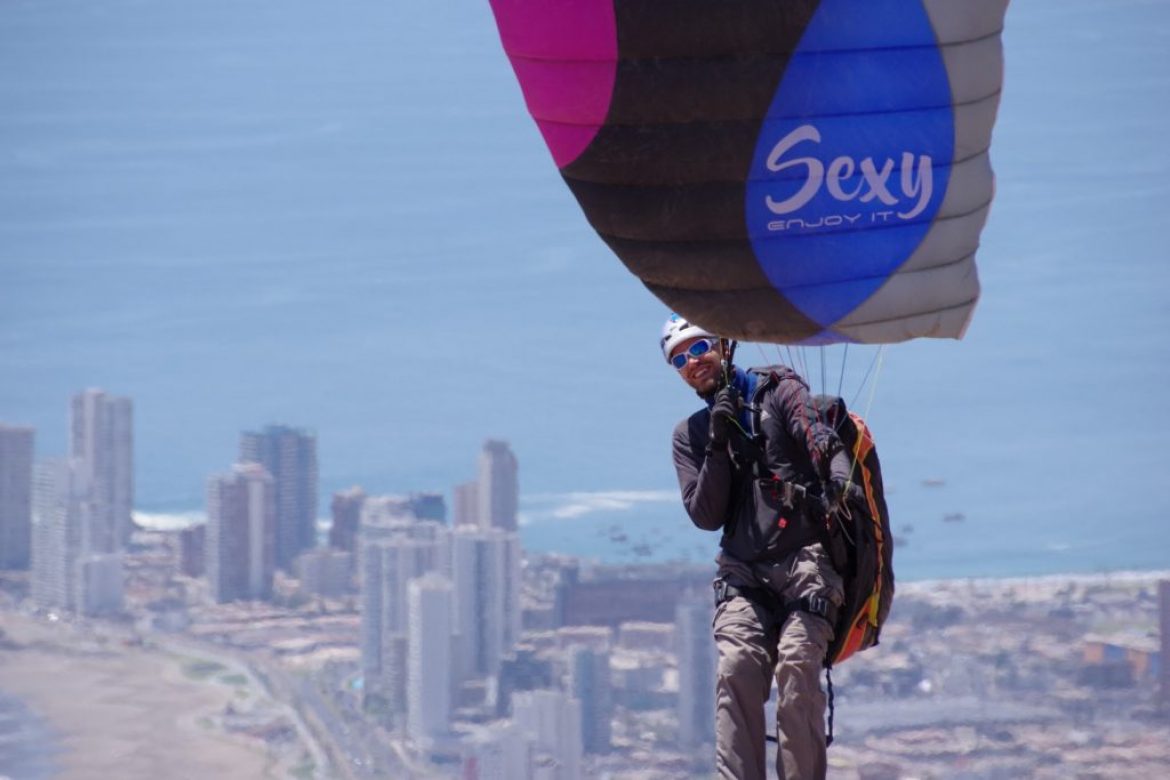 La WAY GLIDERS Sexy 18m² testée par Eric Varlet à Iquique (Chili)